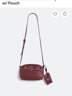 Market & Spruce Sona Soft Camera Crossbody Purse with Pouch Burgundy